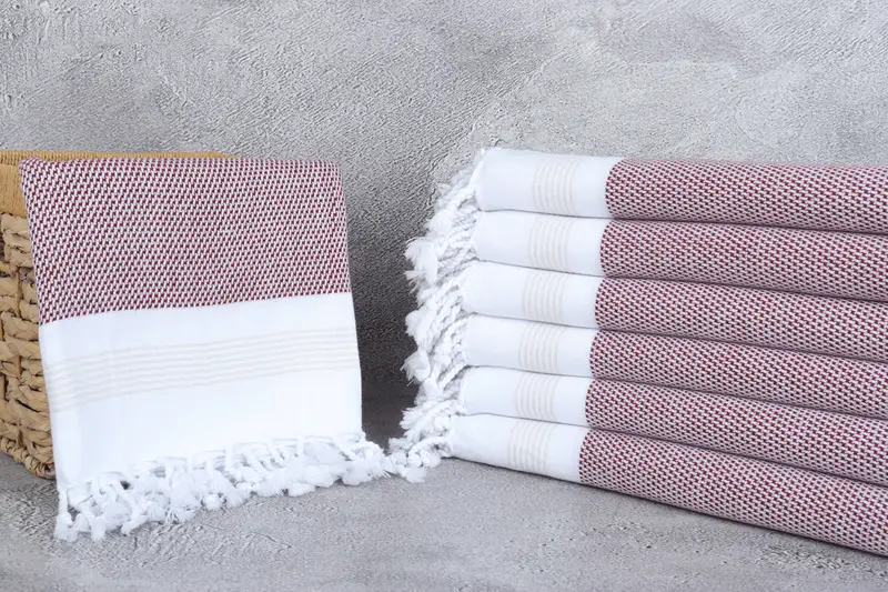 Personalized Wedding Gift For Couple, Lightweight towel, Bachelor Gifts, Handmade Turkish Towel, Beach Towel Gift, 70x40 Cotton Striped Towel - 3