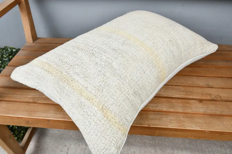 Pillow for Sofa, Aesthetic Cushion Case, Interior Designer Pillow, 16x24 Beige Pillow Sham, Boho Pillow, Cushion, Outdoor Cushion, Bench Cushion - 2