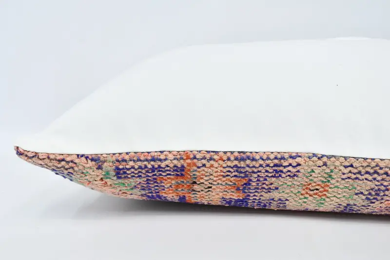 Sofa Pillow, Boho Pillow, Throw Kilim Pillow, Vintage Pillow, Vintage Pillow Case, Cushion Cover, Tapestry Cushion Case, 16x36 Blue Cushion - 6