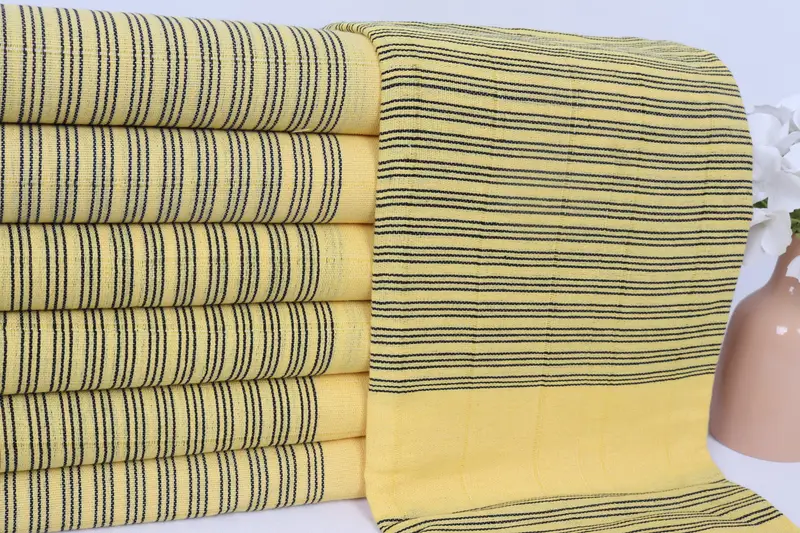 70x40 Cotton Striped Towel, Cotton towel, Turkish hand towel, Gym Towel, Bridesmaid Gift Towel, Xmas Gifts, Fringed Turkish towel for poolside - 2