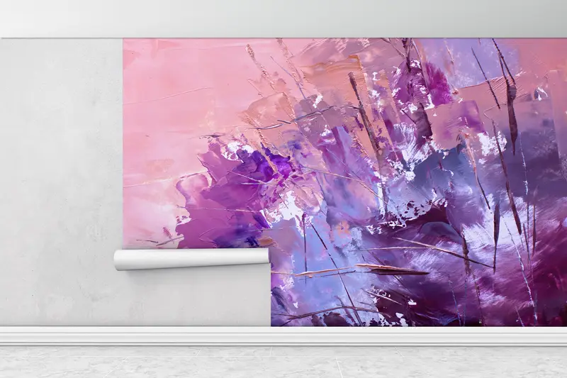 Wall Paper Peel and Stick,Contemporary Wallpaper,Abstract Wall Painting,Modern Wall Paper,Paper Wall Art ,Modern Wall Decor, - 1