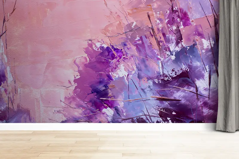 Wall Paper Peel and Stick,Contemporary Wallpaper,Abstract Wall Painting,Modern Wall Paper,Paper Wall Art ,Modern Wall Decor, - 3