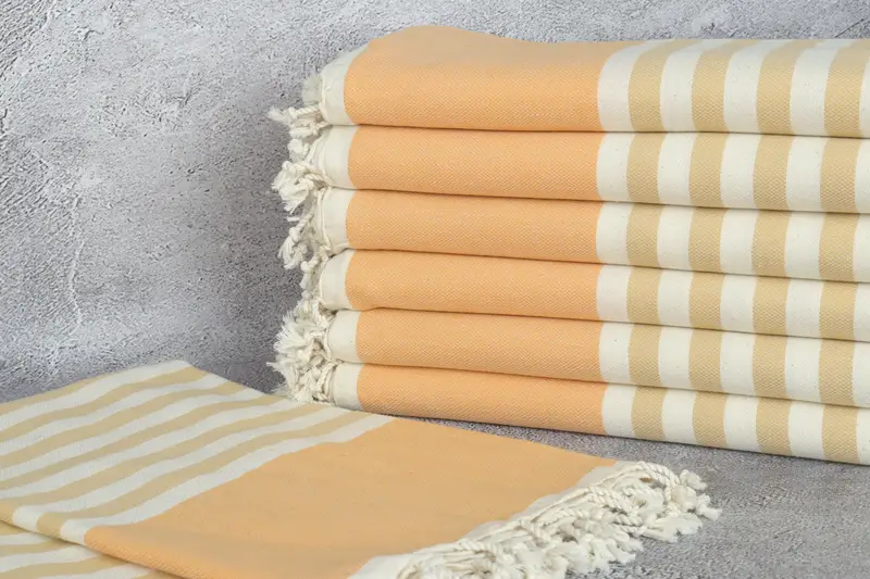 Best Friend Christmas Gift, Personalized Bridesmaid Gift, 70x40 Cotton Striped Towel, Embroidered Towel, Kids Beach Towel, Bachelorette Party Gifts - 2