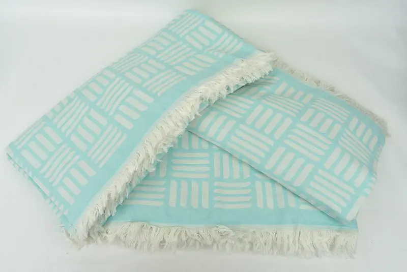 Bachelorette Party Favors, Organic Throw, Personalized Gifts, Valentines Gift, Turkish Tablecloth, 96x88 Cotton Geometric Towel, Woven Throw Blanket - 7