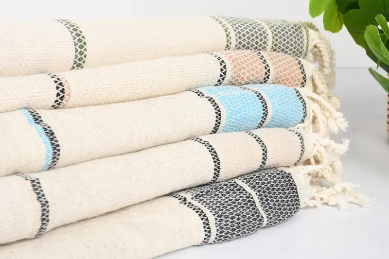 Bridal Shower Gifts, Small Bath Towels, 40x20 Linen Striped Towel, Personalized Hand Towel, Personalized Gifts, Guest Towel, Towel With Name - 2