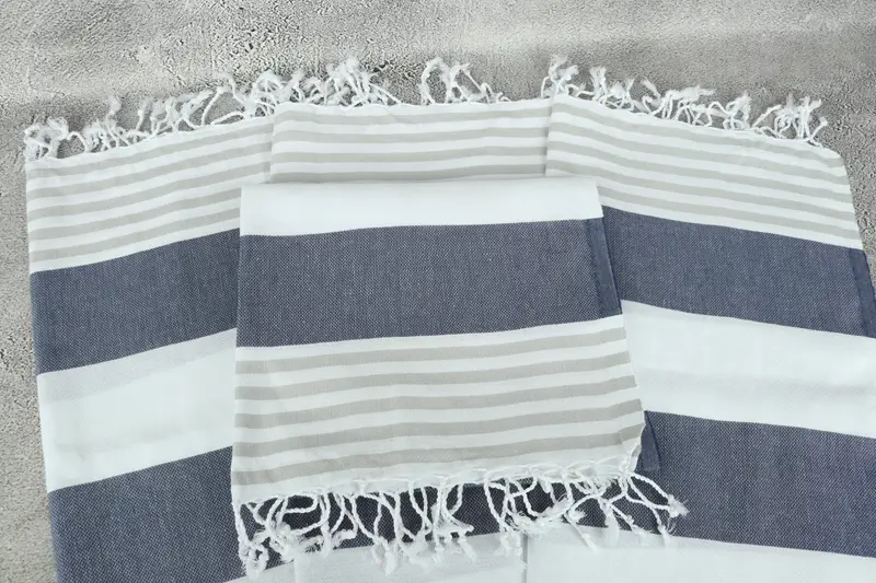 Gifts For Him, Small Bath Towels, Family Gift, Guest Towel, 40x24 Cotton Striped Towel, Holiday Towel, Personalized Hand Towel, Bathroom Towels - 4