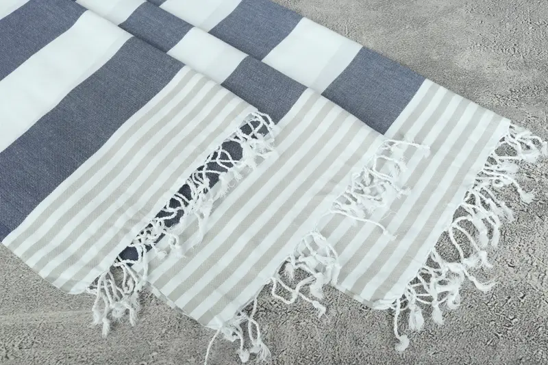 Gifts For Him, Small Bath Towels, Family Gift, Guest Towel, 40x24 Cotton Striped Towel, Holiday Towel, Personalized Hand Towel, Bathroom Towels - 5