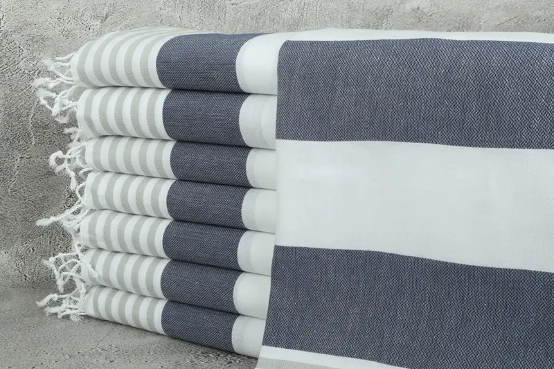 Gifts For Him, Small Bath Towels, Family Gift, Guest Towel, 40x24 Cotton Striped Towel, Holiday Towel, Personalized Hand Towel, Bathroom Towels - 1