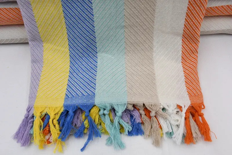 92x76 Cotton Chevron Towel, Tablecloth, Baby Boy Gift, Decorative Bedspread, Best Friend Wedding Gift, Personalized Gifts, Bachelorette Party Favors - 5