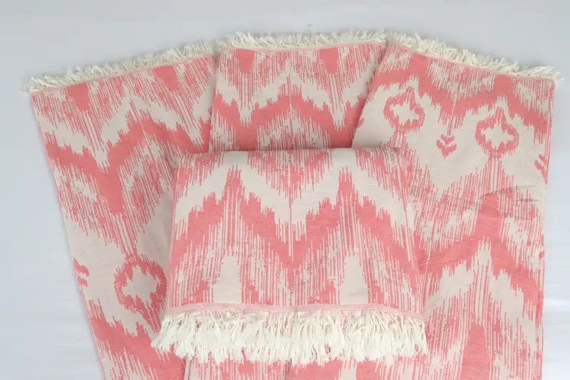 Merry Christmas Gifts, Wedding Favors, Bachelorette Gifts, Turkish Blanket Queen, 90x76 Cotton Patterned Towel, Throw Blanket Couch, Organic Throw - 5