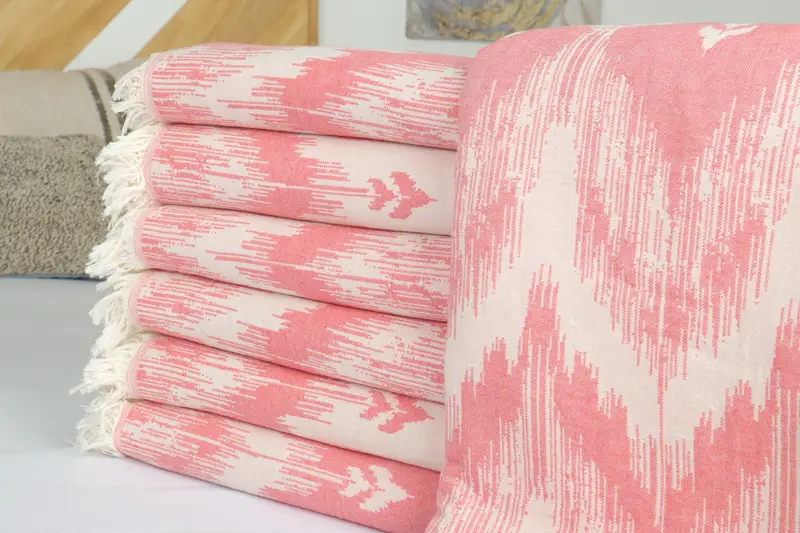 Merry Christmas Gifts, Wedding Favors, Bachelorette Gifts, Turkish Blanket Queen, 90x76 Cotton Patterned Towel, Throw Blanket Couch, Organic Throw - 2
