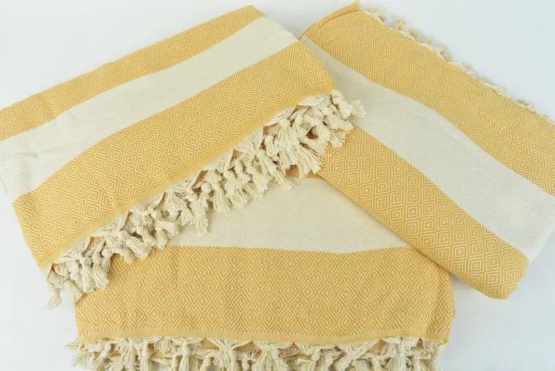 96x80 Cotton Diamond Towel, Throw Blanket for Bed, Custom Shower Curtain, Tablecloth, Turkish Bedspread, Boho Throw Blankets, Monogram Blanket - 6