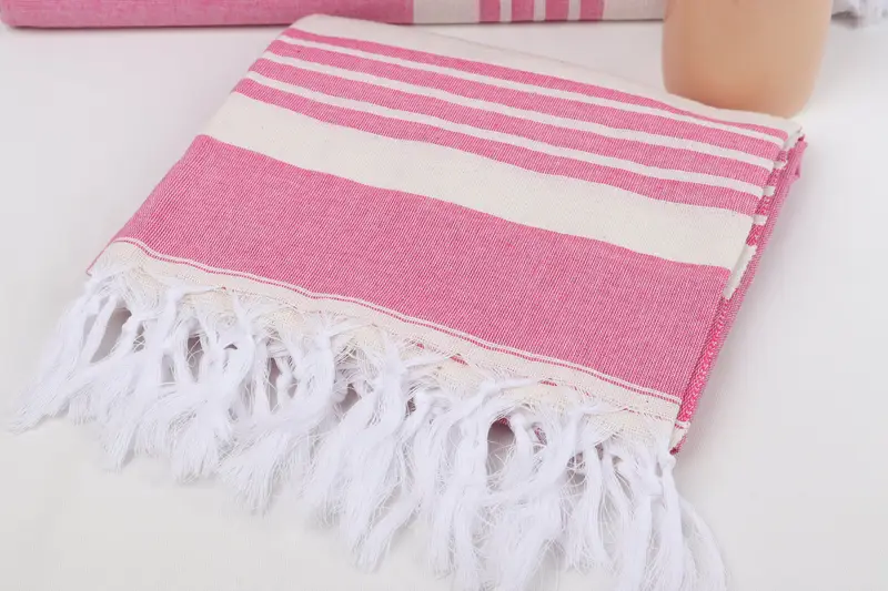 Gift For Bride, Personalized Turkish Towel, Oversized Beach Towel, Hammam towel, Monogram Towels, 70x40 Cotton Striped Towel, Beach Towel Bulk - 5