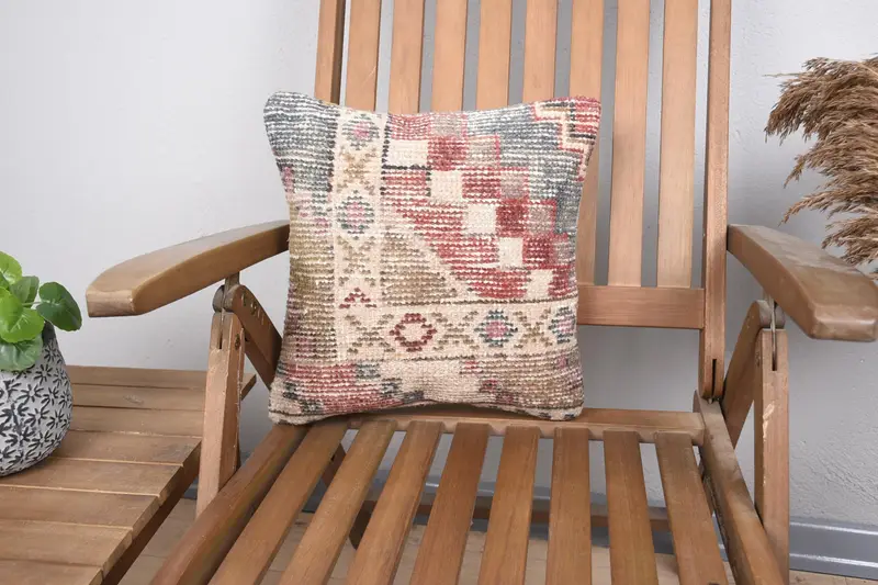Throw Blue Cushion Cover, 14x14 inch Sofa Gift Anniversary Gift Cushion - 1