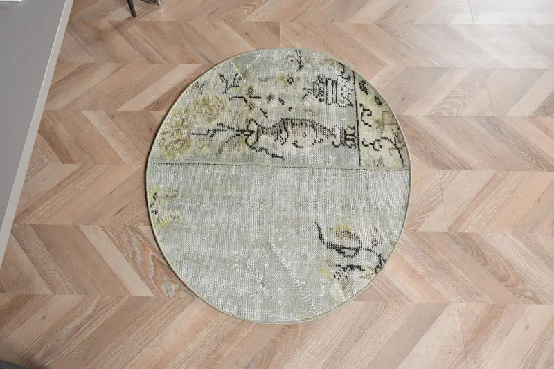 Alfombra con estampado animal verde y negro, 2,5 x 2,9 pies