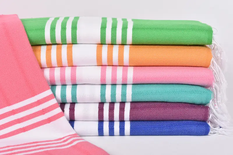 70x40 Cotton Striped Towel, Family Gift Basket, Lightweight towel, Beach Towel Gift, Bachelor Bachelorette Party Favors, Merry Christmas Gifts - 1