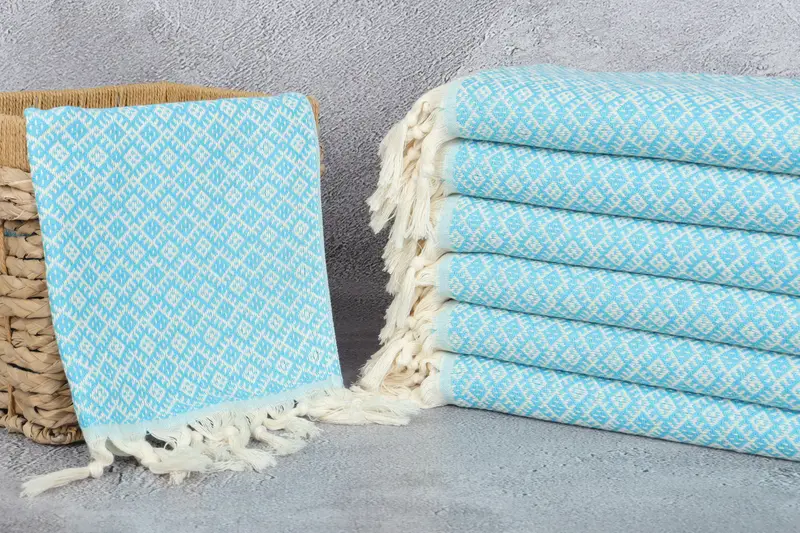 Bridesmaid Favors, Bridesmaid Gifts, 38x20 Cotton Diamond Towel, Home Decor Gifts, Spa Towel, Wedding Favors, Bachelorette Towel, Turkish Hand Towel - 3