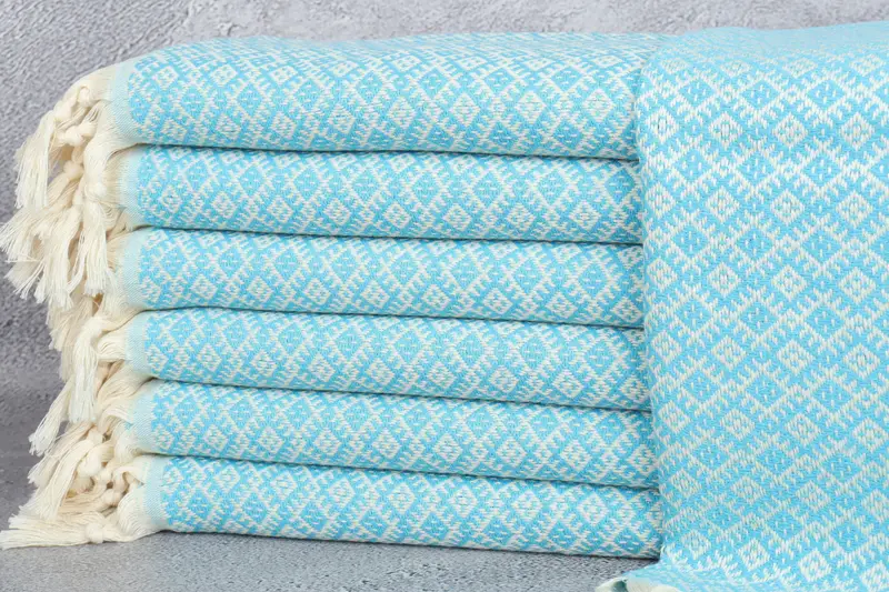 Bridesmaid Favors, Bridesmaid Gifts, 38x20 Cotton Diamond Towel, Home Decor Gifts, Spa Towel, Wedding Favors, Bachelorette Towel, Turkish Hand Towel - 1