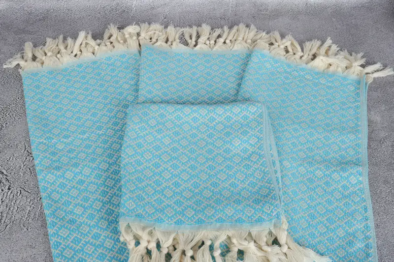 Bridesmaid Favors, Bridesmaid Gifts, 38x20 Cotton Diamond Towel, Home Decor Gifts, Spa Towel, Wedding Favors, Bachelorette Towel, Turkish Hand Towel - 4