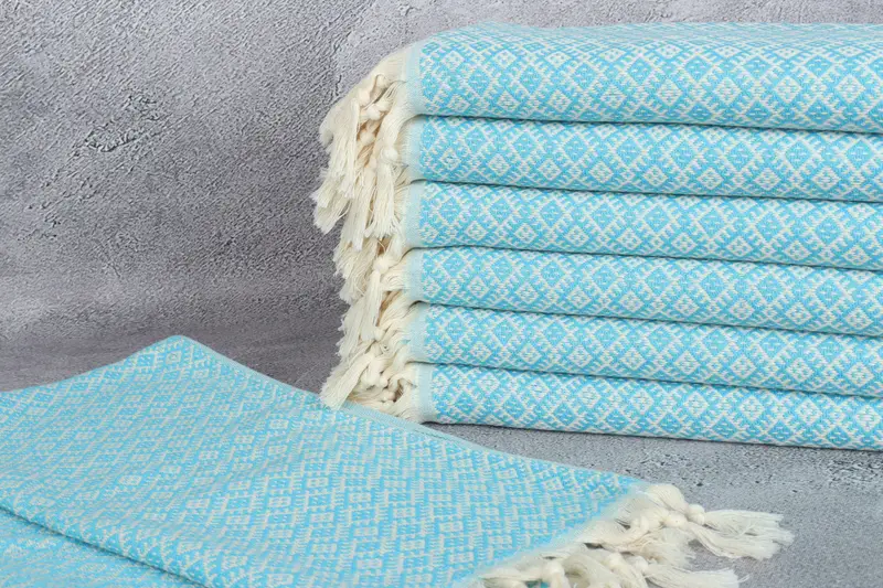Bridesmaid Favors, Bridesmaid Gifts, 38x20 Cotton Diamond Towel, Home Decor Gifts, Spa Towel, Wedding Favors, Bachelorette Towel, Turkish Hand Towel - 2