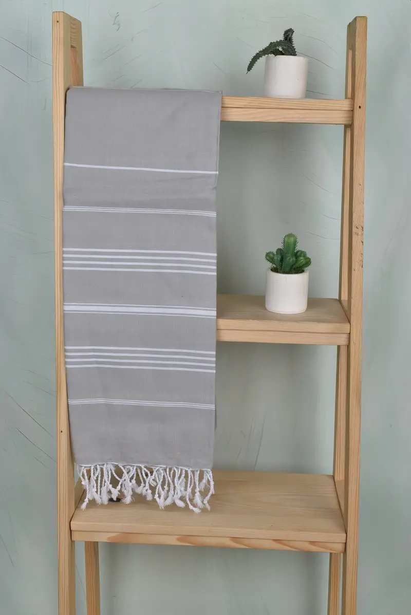 Bachelorette Gifts, Gifts For Him, Anniversary Gift For Her, 70x40 Cotton Striped Towel, Soft towel, Organic cotton peshtemal for spa and beach - 8