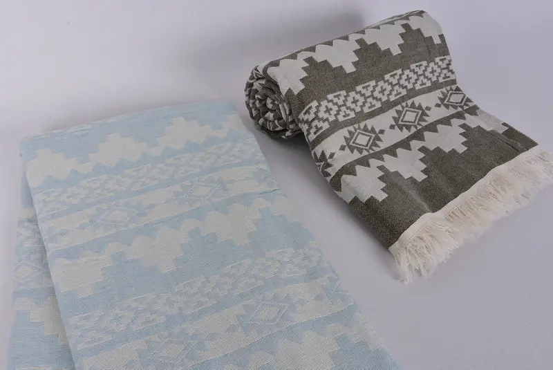 Bridal Shower Favors, Bulk Order Towel, House Warming Gift, 70x40 Cotton Kilim Towel, Gift For Her, Bath towel, Personalized Bridesmaid Beach Towel - 7