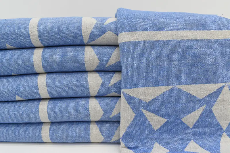 Wedding Towel, Cotton towel, Peshtemal Towel, Bachelorette Party Gifts Bridesmaids, Gift For Coworker, 68x36 Cotton Compass Rose Design Towel - 2
