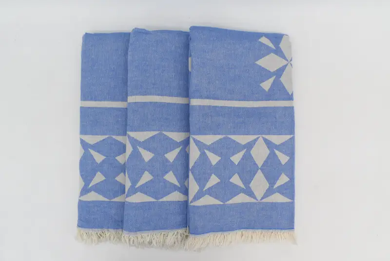 Wedding Towel, Cotton towel, Peshtemal Towel, Bachelorette Party Gifts Bridesmaids, Gift For Coworker, 68x36 Cotton Compass Rose Design Towel - 8