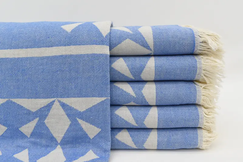 Wedding Towel, Cotton towel, Peshtemal Towel, Bachelorette Party Gifts Bridesmaids, Gift For Coworker, 68x36 Cotton Compass Rose Design Towel - 1