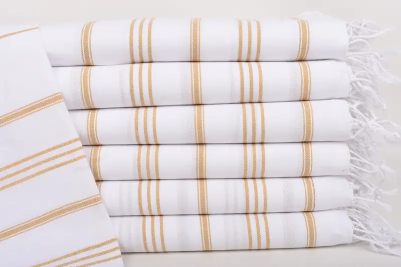 Personalized Kitchen Towel, 40x24 Cotton Striped Towel, Turkish Towel Hand Towel, Turkish Towel, Personalized Gifts, Bachelorette Party Items - 1