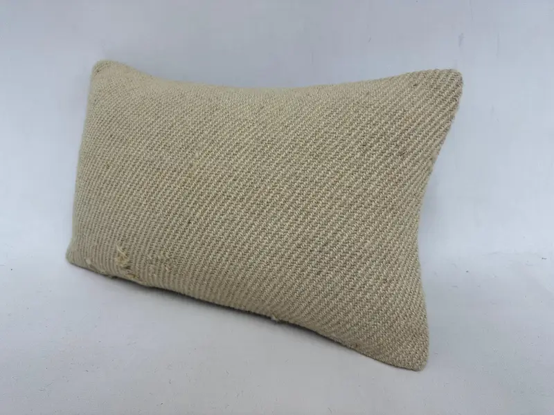 12x20 Beige Pillow Case, Boho Pillow, Turkish Pillow, Cushion Case, Interior Designer Pillow, Accent Throw Pillow, Bolster Throw Cushion Cover - 4