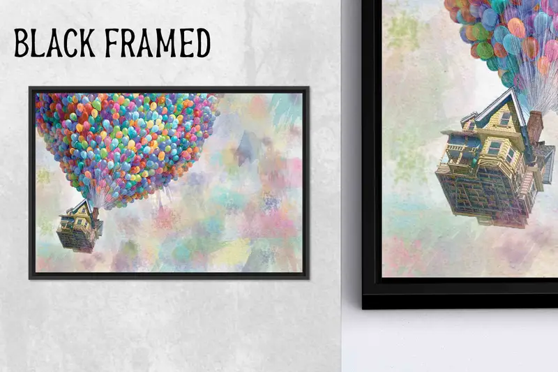 Canlı Film Balonları Kanvası - Carl Fredricksen Macerası