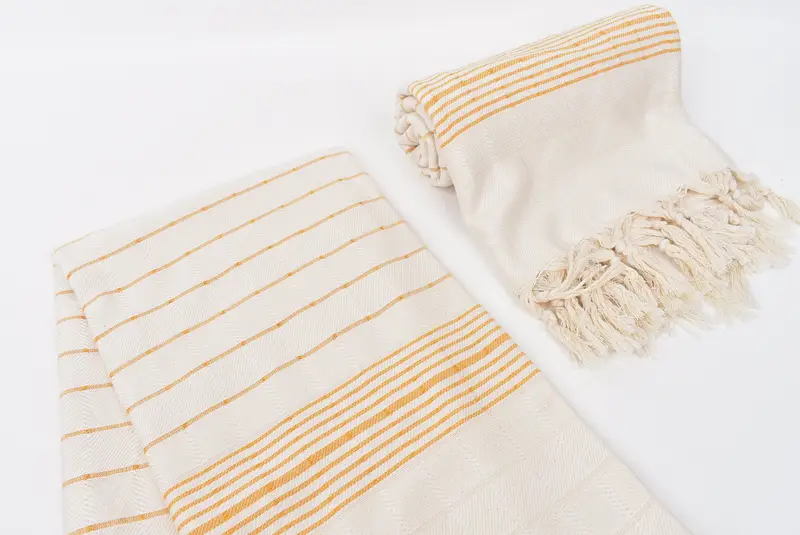 Lightweight Turkish towel for beach, Scarf Towel, Beach towel, Bachelor Gifts, Wedding Day Gift For Bride, 70x40 Cotton Striped Towel, Bath towel - 7