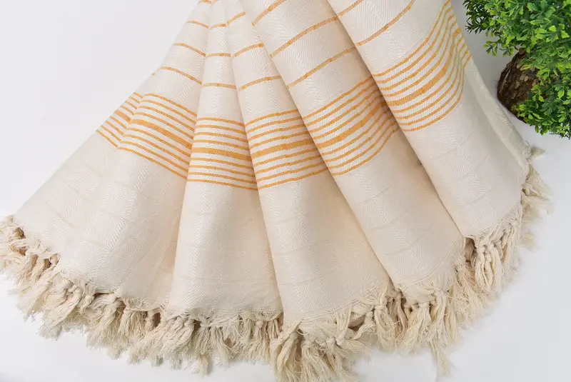 Lightweight Turkish towel for beach, Scarf Towel, Beach towel, Bachelor Gifts, Wedding Day Gift For Bride, 70x40 Cotton Striped Towel, Bath towel - 4