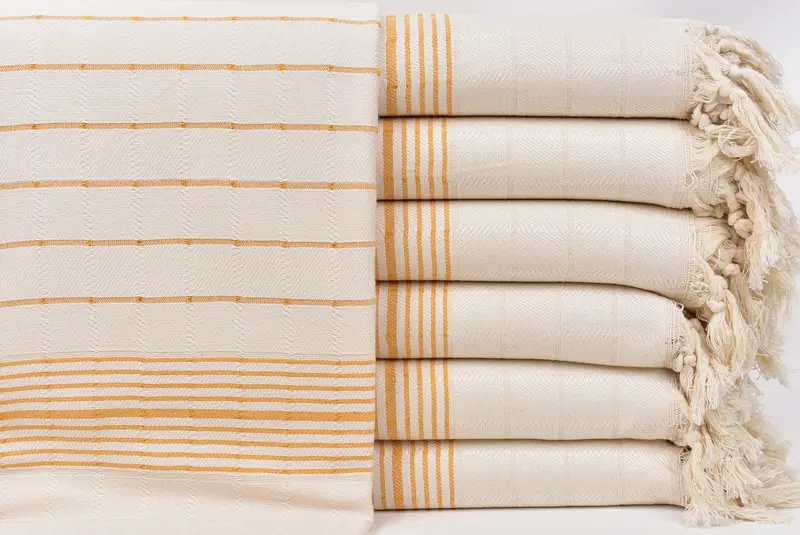 Lightweight Turkish towel for beach, Scarf Towel, Beach towel, Bachelor Gifts, Wedding Day Gift For Bride, 70x40 Cotton Striped Towel, Bath towel - 1