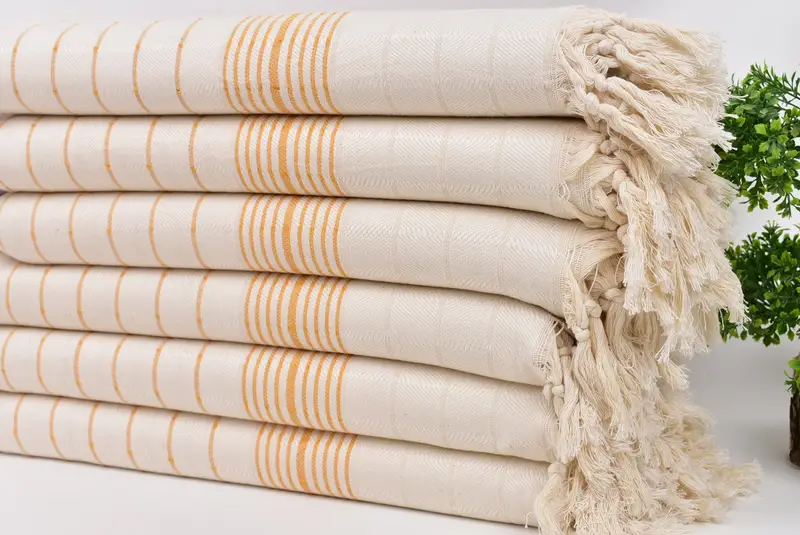 Lightweight Turkish towel for beach, Scarf Towel, Beach towel, Bachelor Gifts, Wedding Day Gift For Bride, 70x40 Cotton Striped Towel, Bath towel - 3