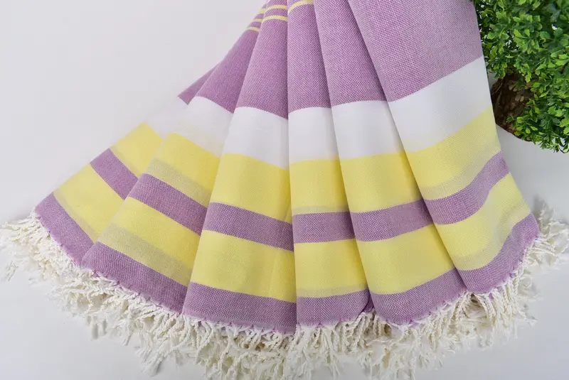 Authentic Turkish hammam peshtemal, Family Gift, Lightweight Turkish towel, Gifts For Him, Bachelorette Party Gift, 70x40 Cotton Striped Towel - 4