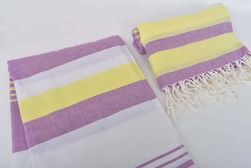 Authentic Turkish hammam peshtemal, Family Gift, Lightweight Turkish towel, Gifts For Him, Bachelorette Party Gift, 70x40 Cotton Striped Towel - 7