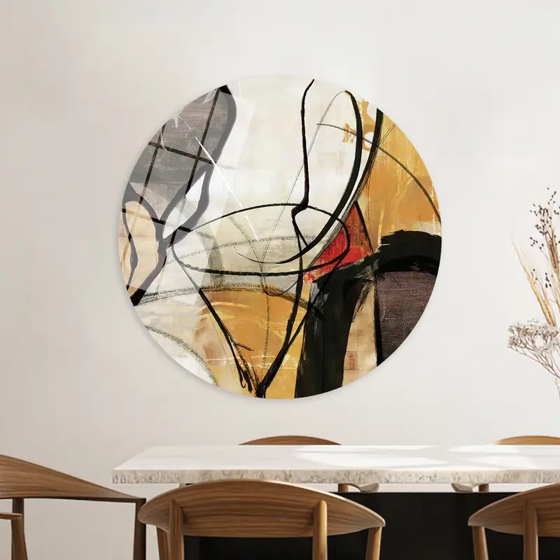 Modern Abstract Canvas: Colorful, Soft Tones, Contemporary Art