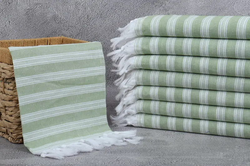 Wedding Gift, Handwoven Turkish Towel, Custom Towel, 70x40 Cotton Striped Towel, Bachelorette Party Gifts Bridesmaids, Wedding Shower Gift - 3