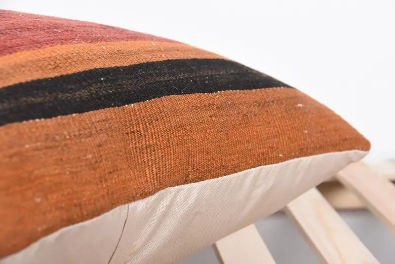 Handwoven Pillow Cover Cushion Case, Cushion, Ethnic Throw Cushion Case, Kilim Pillow, Boho Pillow, 20x20 Red Cushion Cover, Home Decor Pillow - 7