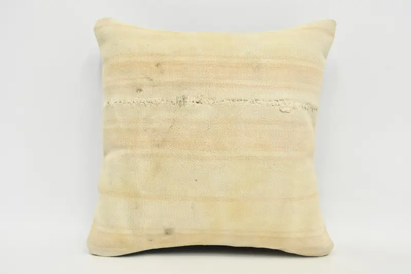 Interior Designer Pillow, Retro Throw Cushion, Boho Pillow, Home Decor Pillow, 20x20 Beige Cushion Cover, Pet Cushion Case, Cushion - 1
