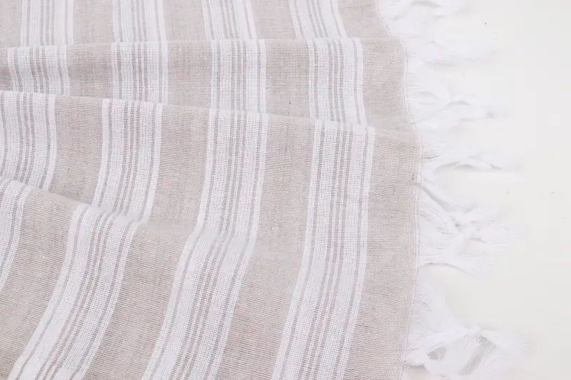 Xmas Gifts, Scarf Towel, Bachelorette Gifts, Custom Gift, Large Turkish Towel, Handwoven Turkish Towel, 70x40 Cotton Striped Towel, Travel Towel - 8