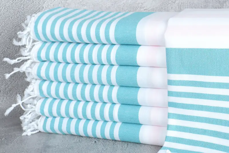 Bachelorette Party Gifts, Personalized Turkish Towel, Custom Wedding Gifts, 68x36 Cotton Striped Towel, Turkish Towel USA, Gift For Boyfriend - 1