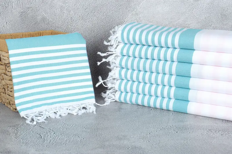 Bachelorette Party Gifts, Personalized Turkish Towel, Custom Wedding Gifts, 68x36 Cotton Striped Towel, Turkish Towel USA, Gift For Boyfriend - 3