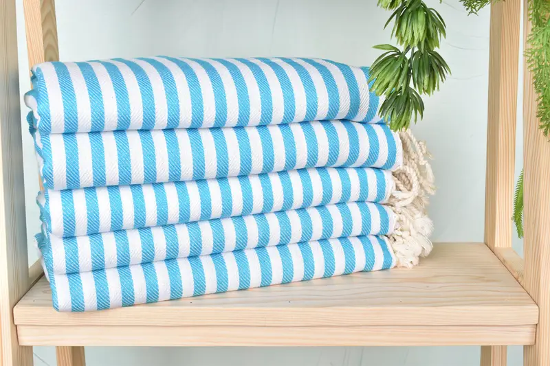 Valentines Day Gift For Him, 70x40 Cotton Striped Towel, Travel Towel, Turkish bath towel, Bachelor Bachelorette Party Favors, Cotton towel - 2