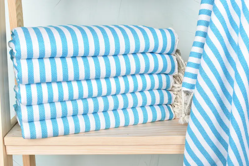 Valentines Day Gift For Him, 70x40 Cotton Striped Towel, Travel Towel, Turkish bath towel, Bachelor Bachelorette Party Favors, Cotton towel - 1