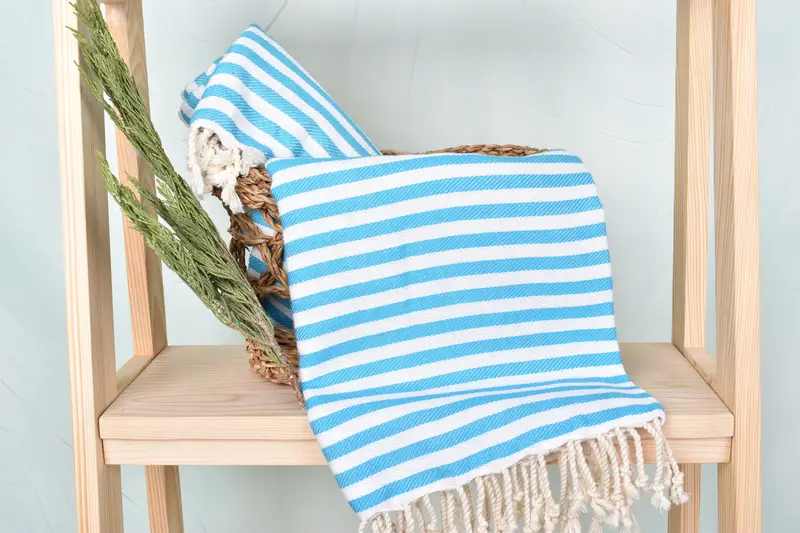 Valentines Day Gift For Him, 70x40 Cotton Striped Towel, Travel Towel, Turkish bath towel, Bachelor Bachelorette Party Favors, Cotton towel - 4