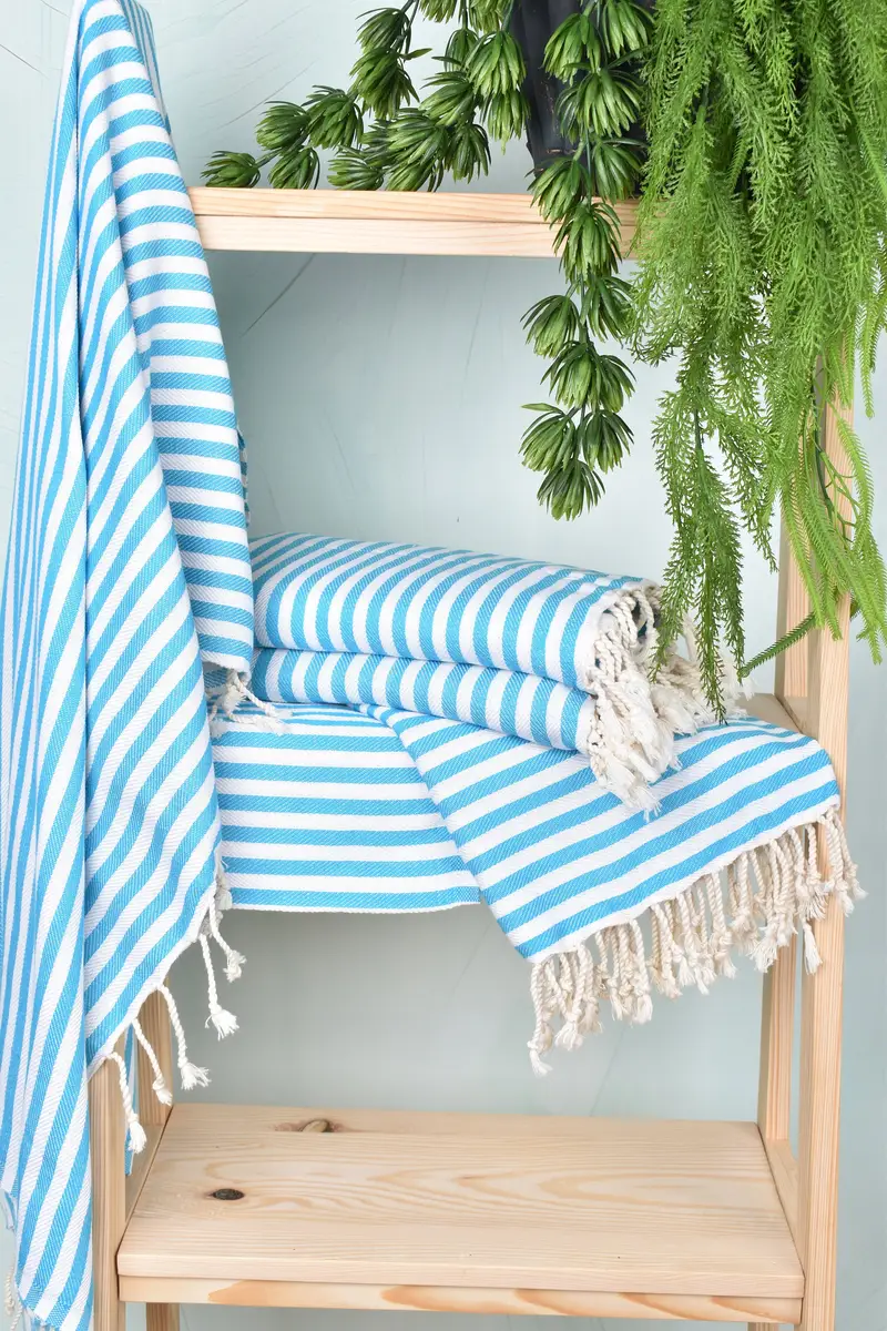 Valentines Day Gift For Him, 70x40 Cotton Striped Towel, Travel Towel, Turkish bath towel, Bachelor Bachelorette Party Favors, Cotton towel - 6