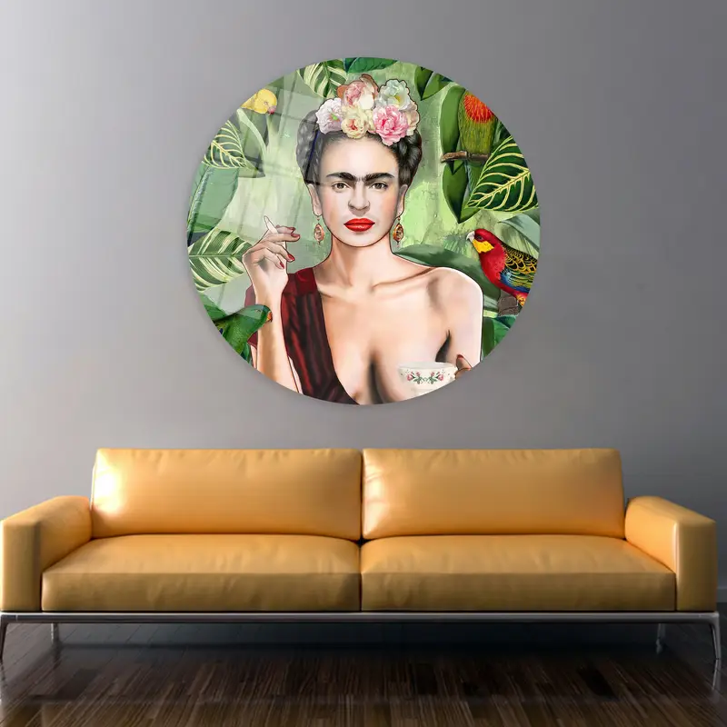 Frida Kahlo Birds Jungle Canvas: Vibrant Printed Artwork